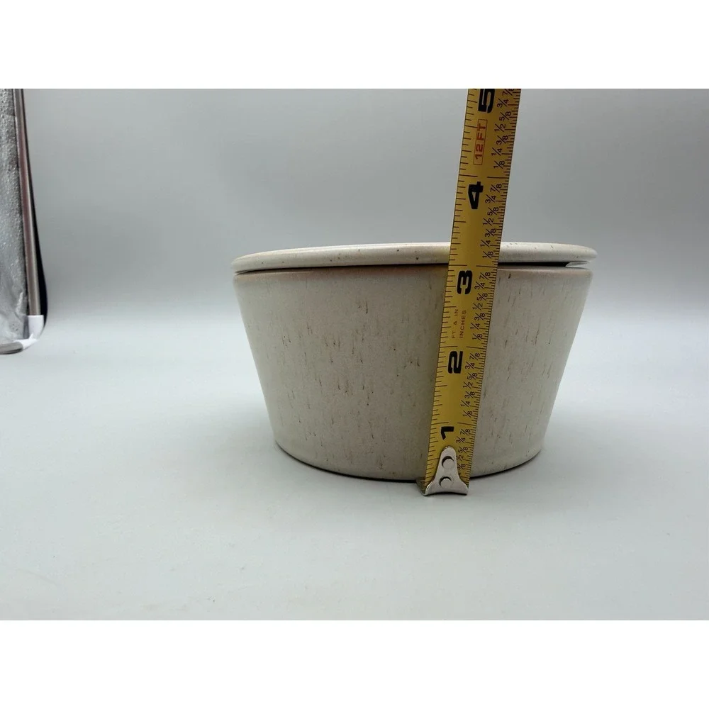Magnolia Home Joanna Gaines Stoneware Canister Set Cream Speckled Lidded HTF
